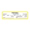 Nevs Portable Exam Labels - Portable 7/8" x 3" Yellow w/Black X-2986Y - alternate 1